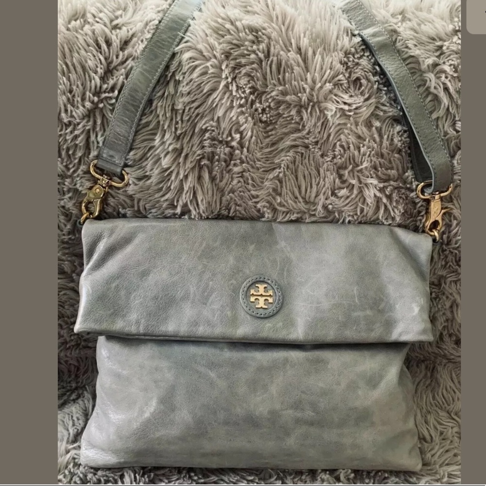 TORY BURCH FLAP CROSSBODY Leather Shoulder Bag